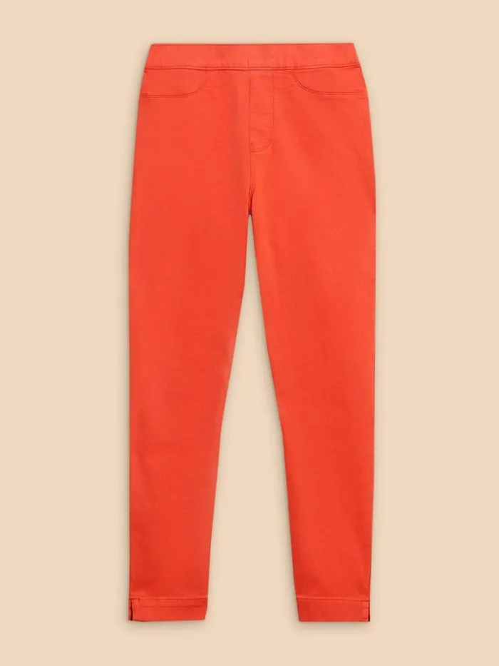 White Stuff JEANS Janey Cotton Cropped Jegging Bright Orange 8211 Women White Stuff JEANS Janey Cotton Cropped Jegging Bright Orange 8211 Women