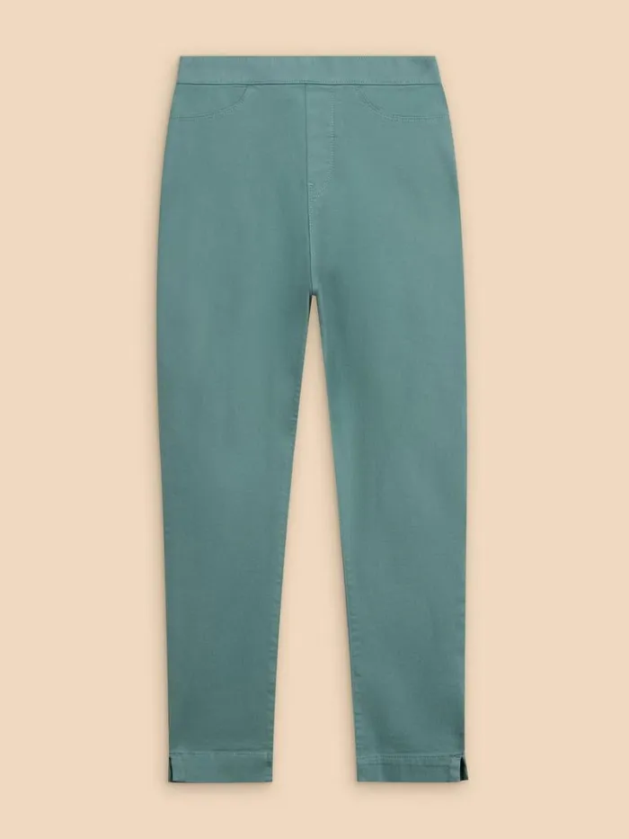 White Stuff JEANS Janey Cotton Cropped Jegging Mid Teal 8211 Women