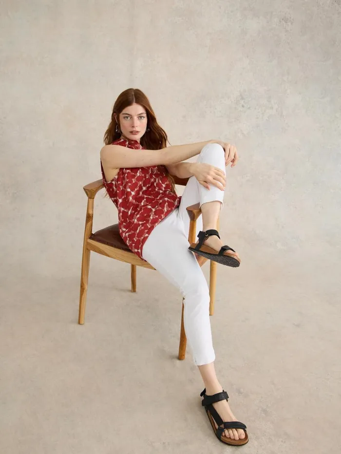 White Stuff JEANS Janey Cotton Cropped Jegging Natural White 8211 Women White Stuff JEANS Janey Cotton Cropped Jegging Natural White 8211 Women