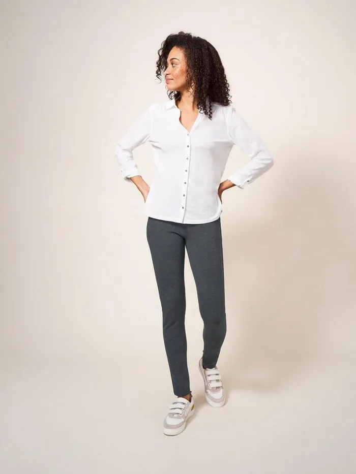 White Stuff JEANS Jodie Ponte Jeggings Grey Marl 8211 Women