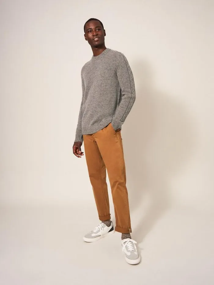 White Stuff KNITWEAR Arundel Crew Dark Natural 8211 Men White Stuff KNITWEAR Arundel Crew Dark Natural 8211 Men