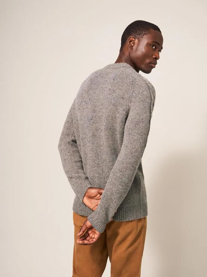 White Stuff KNITWEAR Arundel Crew Dark Natural 8211 Men White Stuff KNITWEAR Arundel Crew Dark Natural 8211 Men