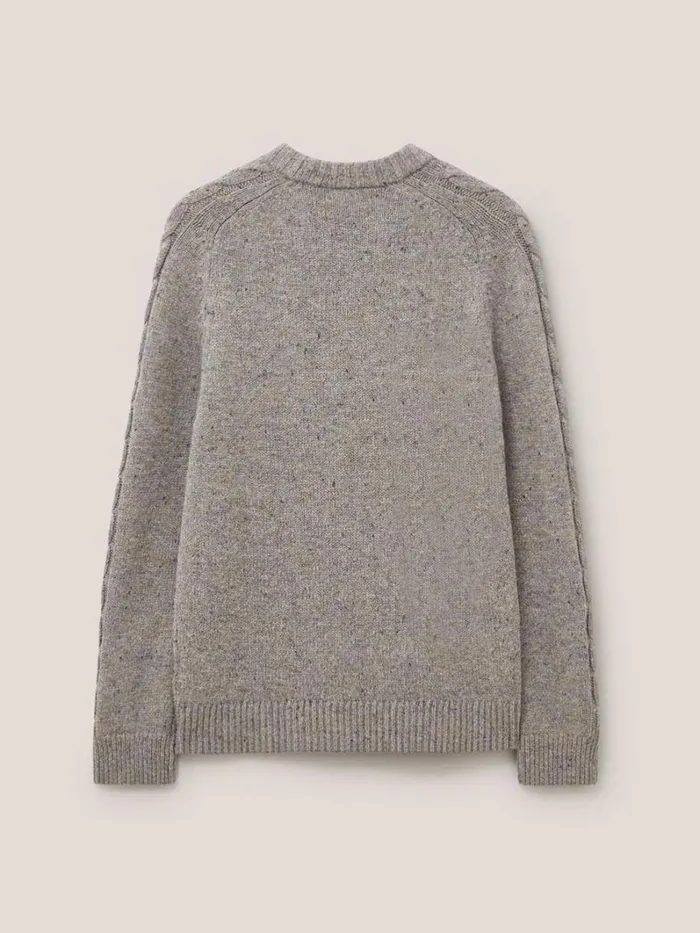 White Stuff KNITWEAR Arundel Crew Dark Natural 8211 Men White Stuff KNITWEAR Arundel Crew Dark Natural 8211 Men