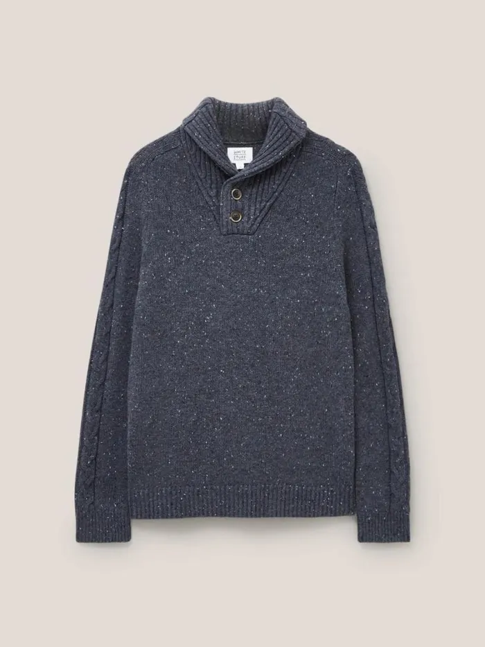 White Stuff KNITWEAR Arundel Shawl Charcoal Grey 8211 Men White Stuff KNITWEAR Arundel Shawl Charcoal Grey 8211 Men
