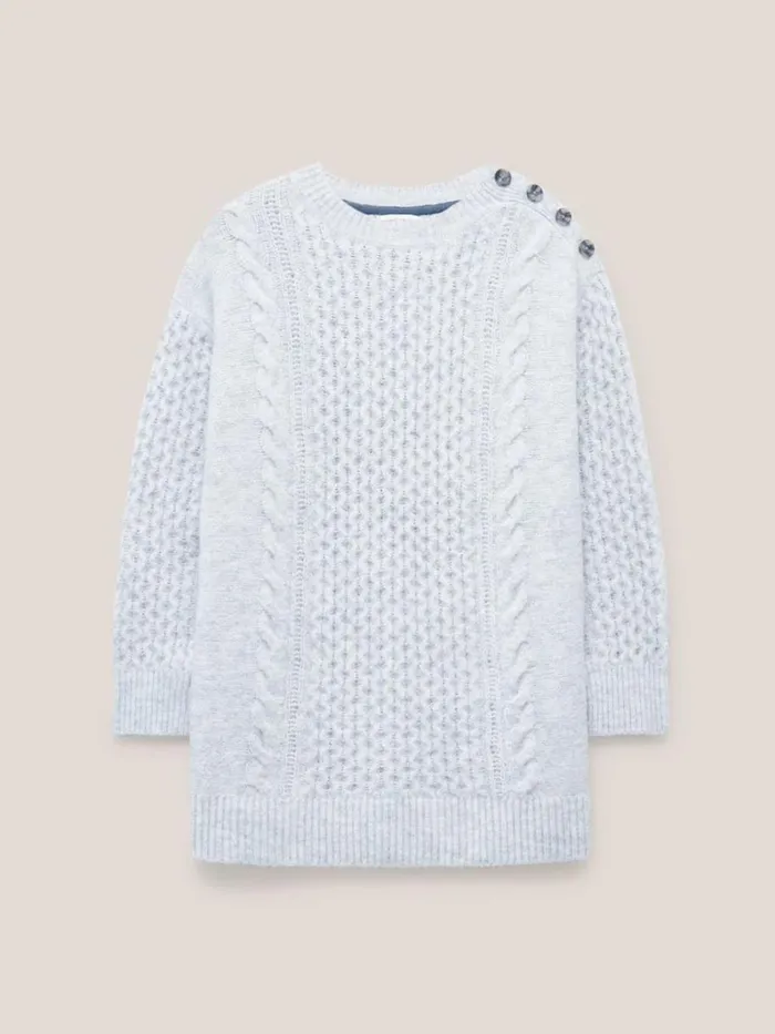 White Stuff KNITWEAR BIRCH TUNIC Mid Grey 8211 Women White Stuff KNITWEAR BIRCH TUNIC Mid Grey 8211 Women