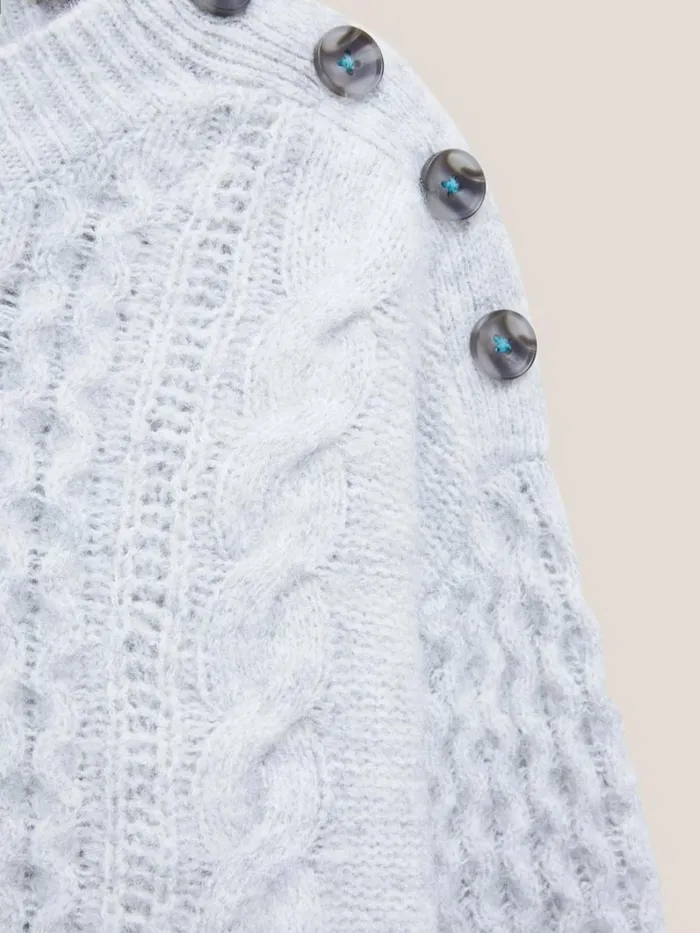 White Stuff KNITWEAR BIRCH TUNIC Mid Grey 8211 Women White Stuff KNITWEAR BIRCH TUNIC Mid Grey 8211 Women