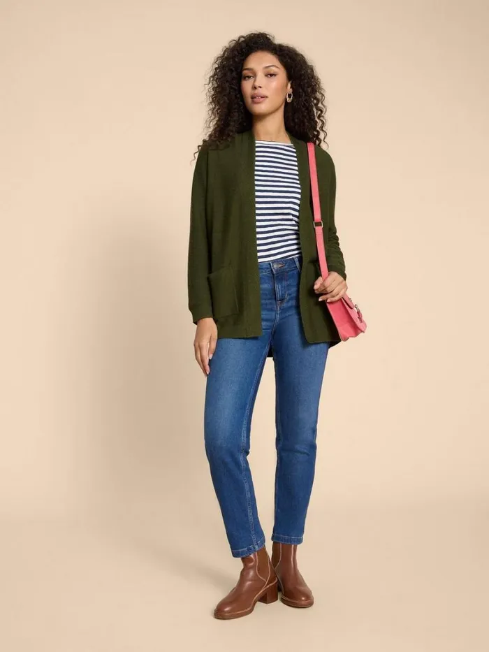 White Stuff KNITWEAR CARLA CARDIGAN Mid Green 8211 Women