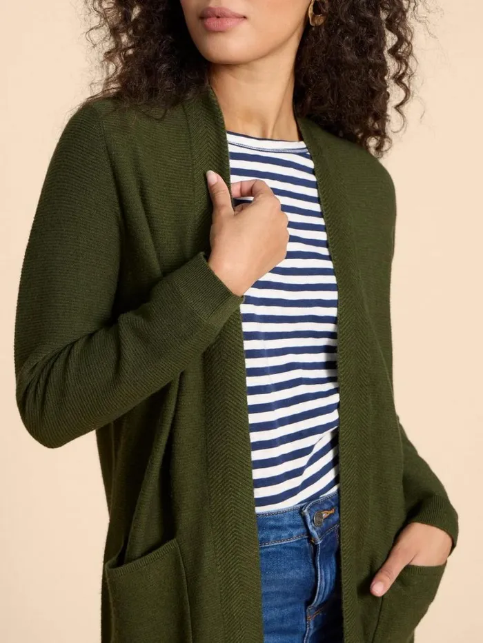 White Stuff KNITWEAR CARLA CARDIGAN Mid Green 8211 Women White Stuff KNITWEAR CARLA CARDIGAN Mid Green 8211 Women