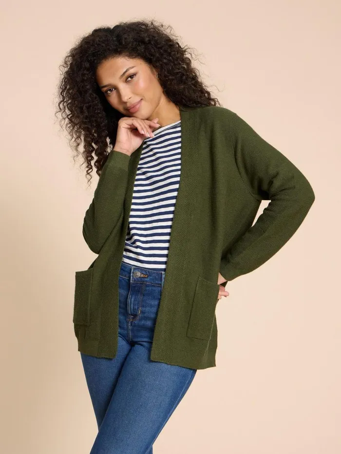 White Stuff KNITWEAR CARLA CARDIGAN Mid Green 8211 Women White Stuff KNITWEAR CARLA CARDIGAN Mid Green 8211 Women