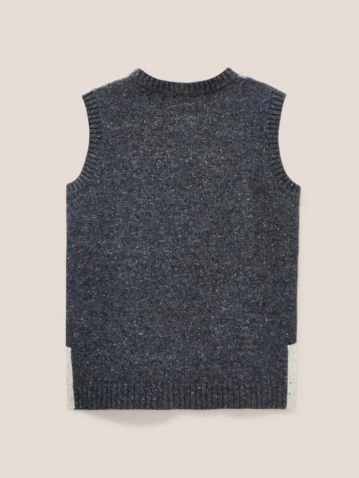 White Stuff KNITWEAR Colour Block Cable Tank Grey Multi 8211 Women White Stuff KNITWEAR Colour Block Cable Tank Grey Multi 8211 Women