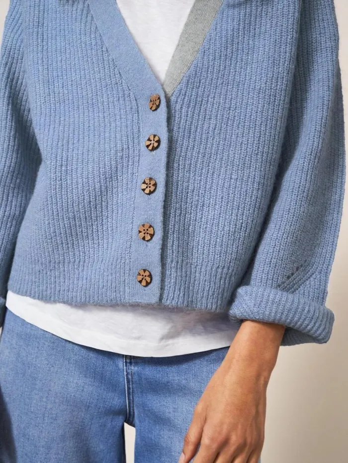 White Stuff KNITWEAR Dehlia Knitted Cardigan Light Blue 8211 Women White Stuff KNITWEAR Dehlia Knitted Cardigan Light Blue 8211 Women