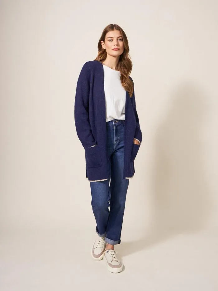 White Stuff KNITWEAR ERICA LONGLINE CARDI Dark Navy 8211 Women White Stuff KNITWEAR ERICA LONGLINE CARDI Dark Navy 8211 Women