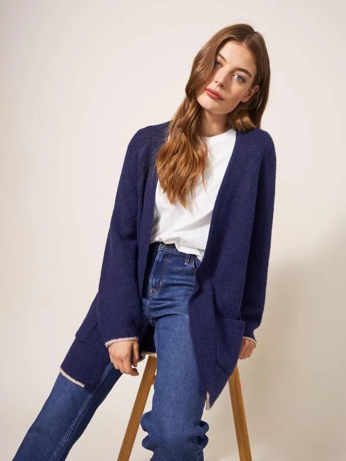 White Stuff KNITWEAR ERICA LONGLINE CARDI Dark Navy 8211 Women White Stuff KNITWEAR ERICA LONGLINE CARDI Dark Navy 8211 Women