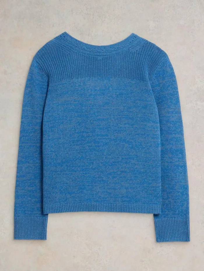 White Stuff KNITWEAR HEATHER JUMPER Mid Blue 8211 Women White Stuff KNITWEAR HEATHER JUMPER Mid Blue 8211 Women