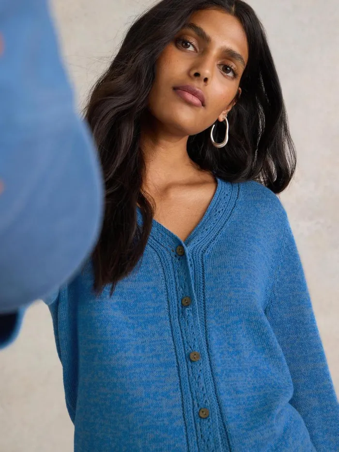 White Stuff KNITWEAR HEATHER JUMPER Mid Blue 8211 Women White Stuff KNITWEAR HEATHER JUMPER Mid Blue 8211 Women