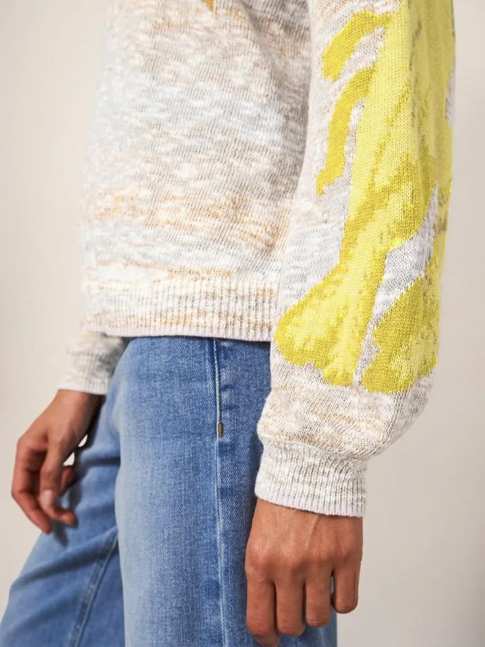 White Stuff KNITWEAR Ibis Intarsia Jumper Natural Multi 8211 Women White Stuff KNITWEAR Ibis Intarsia Jumper Natural Multi 8211 Women