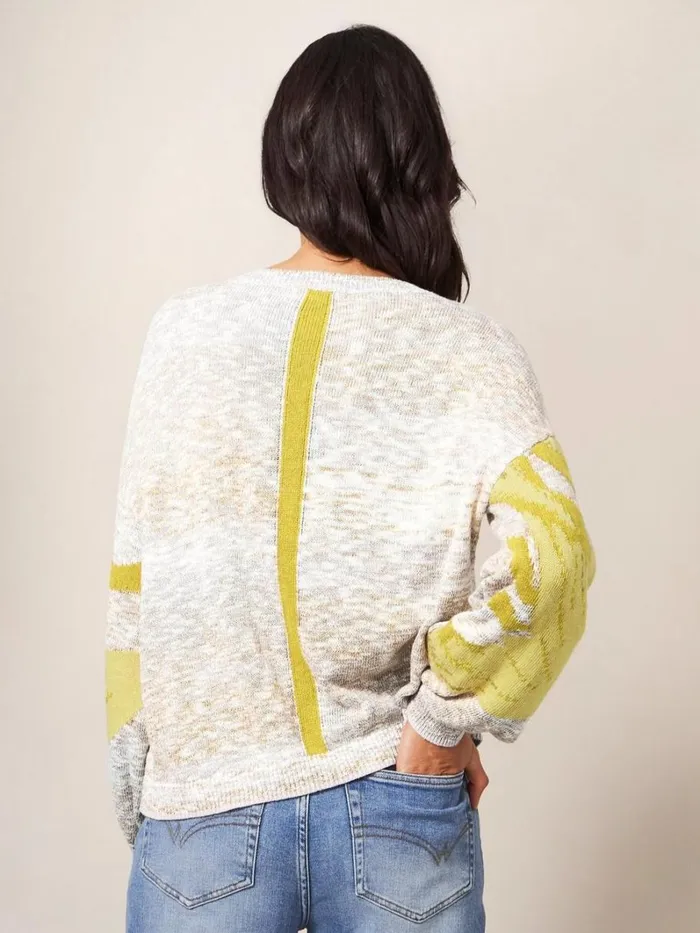 White Stuff KNITWEAR Ibis Intarsia Jumper Natural Multi 8211 Women White Stuff KNITWEAR Ibis Intarsia Jumper Natural Multi 8211 Women