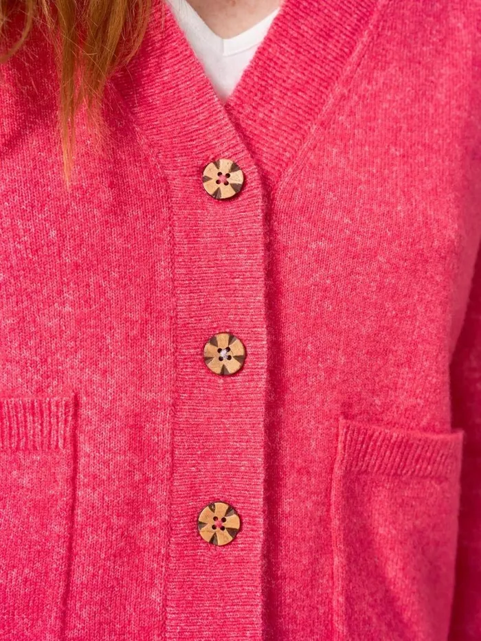 White Stuff KNITWEAR JAMIE CARDI Bright Pink 8211 Women White Stuff KNITWEAR JAMIE CARDI Bright Pink 8211 Women