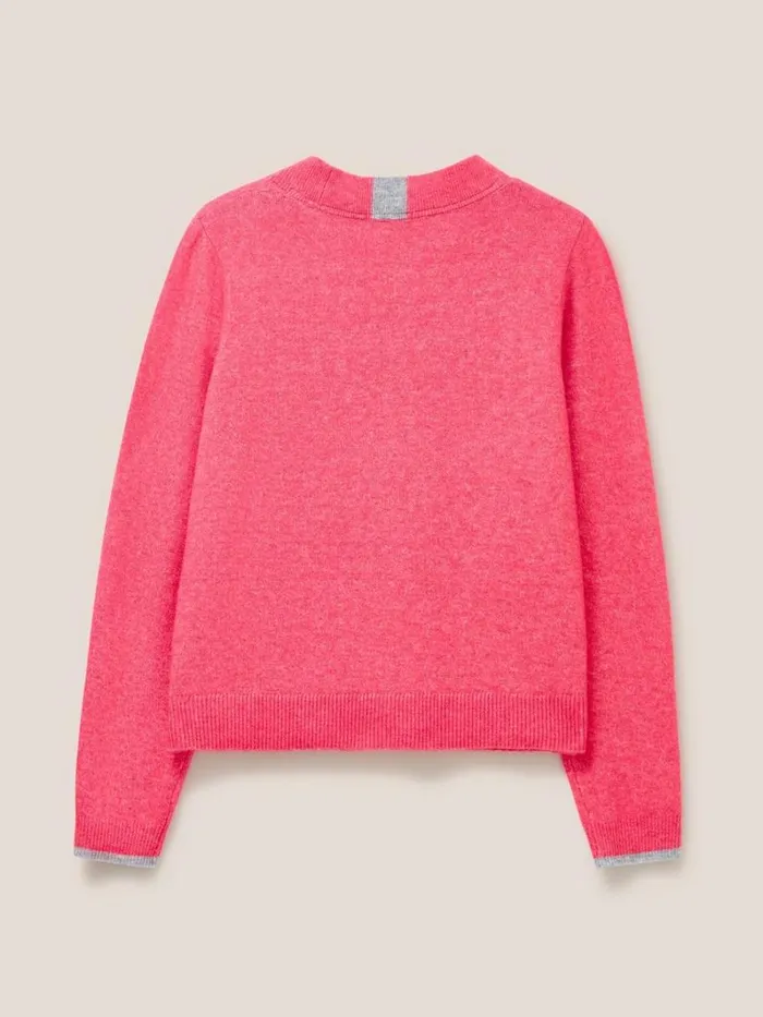 White Stuff KNITWEAR JAMIE CARDI Bright Pink 8211 Women White Stuff KNITWEAR JAMIE CARDI Bright Pink 8211 Women