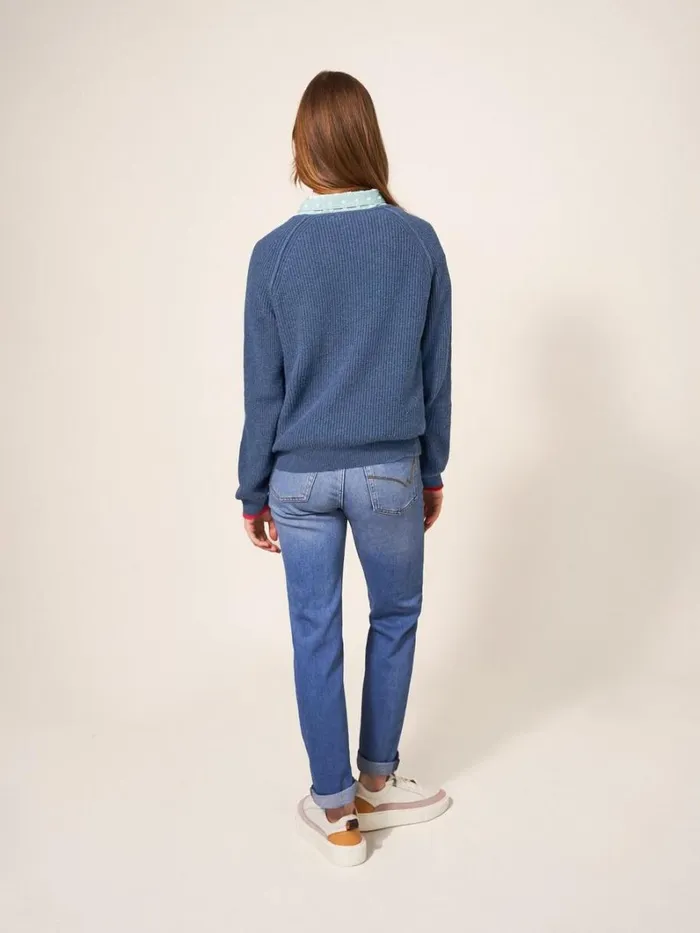 White Stuff KNITWEAR JENNIE RIB JUMPER Dark Navy 8211 Women White Stuff KNITWEAR JENNIE RIB JUMPER Dark Navy 8211 Women
