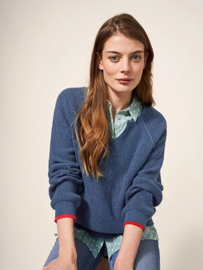 White Stuff KNITWEAR JENNIE RIB JUMPER Dark Navy 8211 Women White Stuff KNITWEAR JENNIE RIB JUMPER Dark Navy 8211 Women