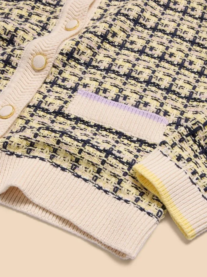 White Stuff KNITWEAR KELLY TEXTURED CARDI White Multi 8211 Women White Stuff KNITWEAR KELLY TEXTURED CARDI White Multi 8211 Women