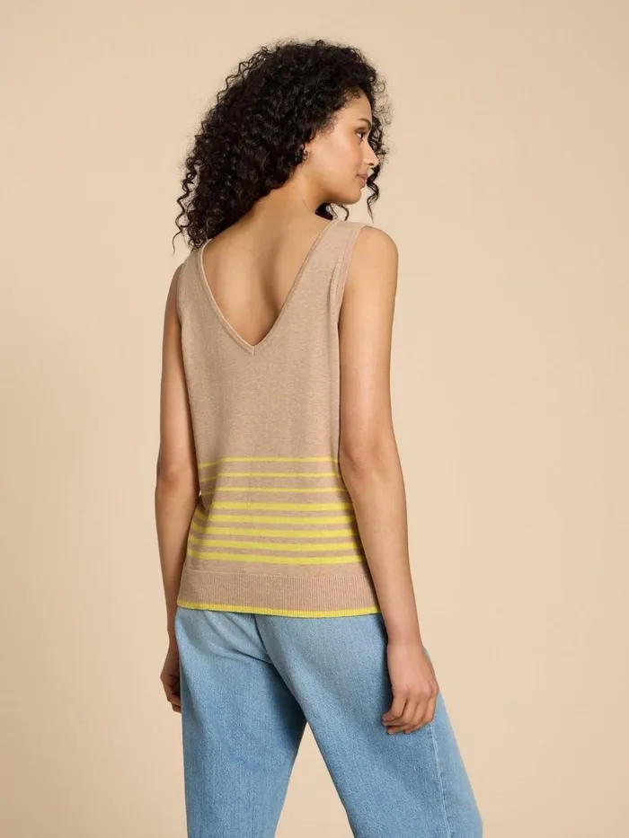 White Stuff KNITWEAR LILY VEST Natural Multi 8211 Women White Stuff KNITWEAR LILY VEST Natural Multi 8211 Women