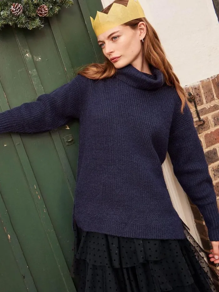 White Stuff KNITWEAR LOVELY RIB JUMPER French Navy 8211 Women White Stuff KNITWEAR LOVELY RIB JUMPER French Navy 8211 Women