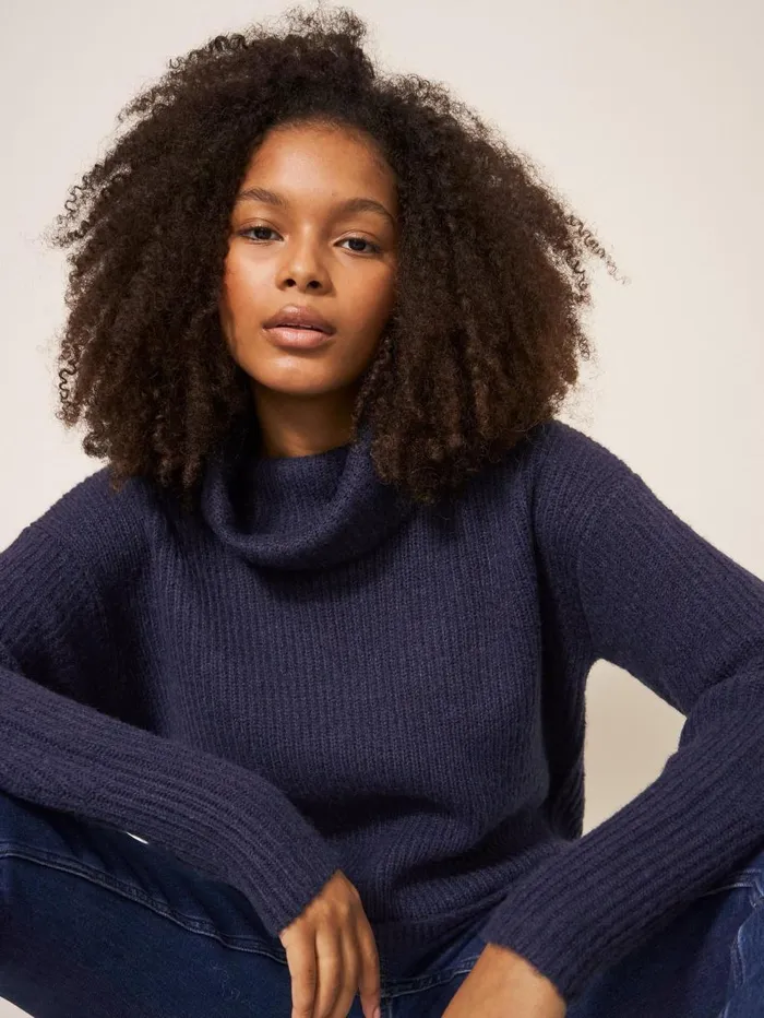 White Stuff KNITWEAR LOVELY RIB JUMPER French Navy 8211 Women White Stuff KNITWEAR LOVELY RIB JUMPER French Navy 8211 Women