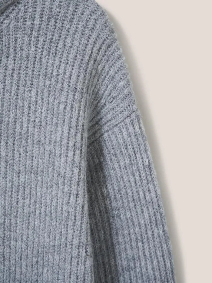 White Stuff KNITWEAR LOVELY RIB JUMPER Light Grey 8211 Women White Stuff KNITWEAR LOVELY RIB JUMPER Light Grey 8211 Women