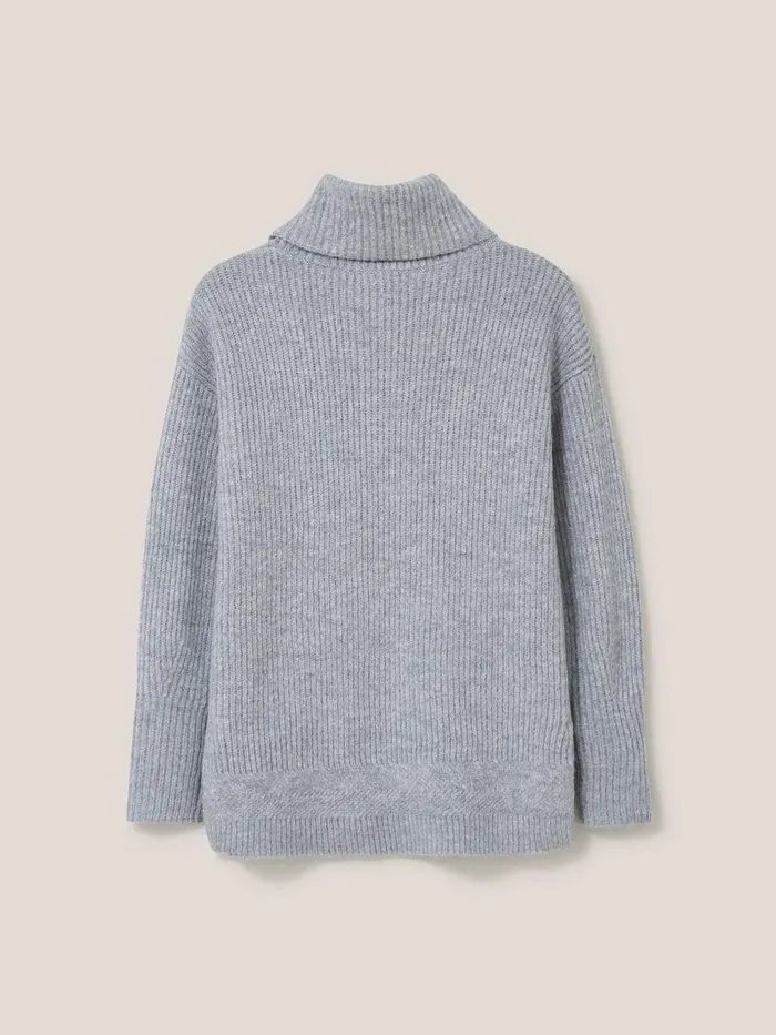 White Stuff KNITWEAR LOVELY RIB JUMPER Light Grey 8211 Women White Stuff KNITWEAR LOVELY RIB JUMPER Light Grey 8211 Women