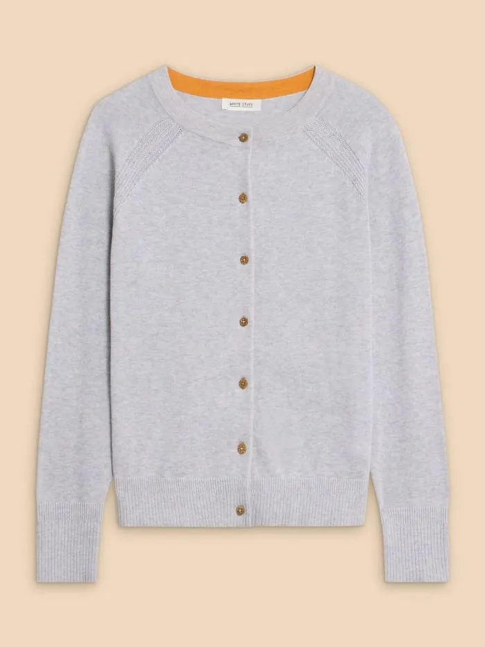 White Stuff KNITWEAR LULU CARDI Grey Marl 8211 Women White Stuff KNITWEAR LULU CARDI Grey Marl 8211 Women