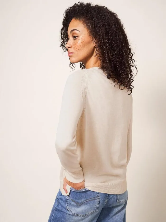 White Stuff KNITWEAR LULU CARDI Natural White 8211 Women White Stuff KNITWEAR LULU CARDI Natural White 8211 Women