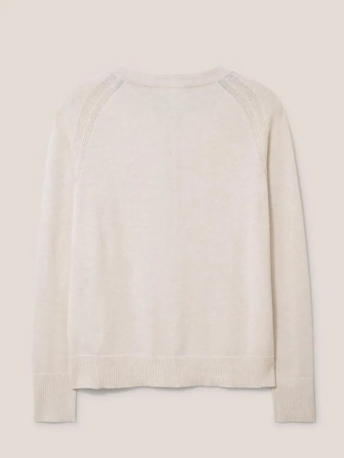 White Stuff KNITWEAR LULU CARDI Natural White 8211 Women White Stuff KNITWEAR LULU CARDI Natural White 8211 Women