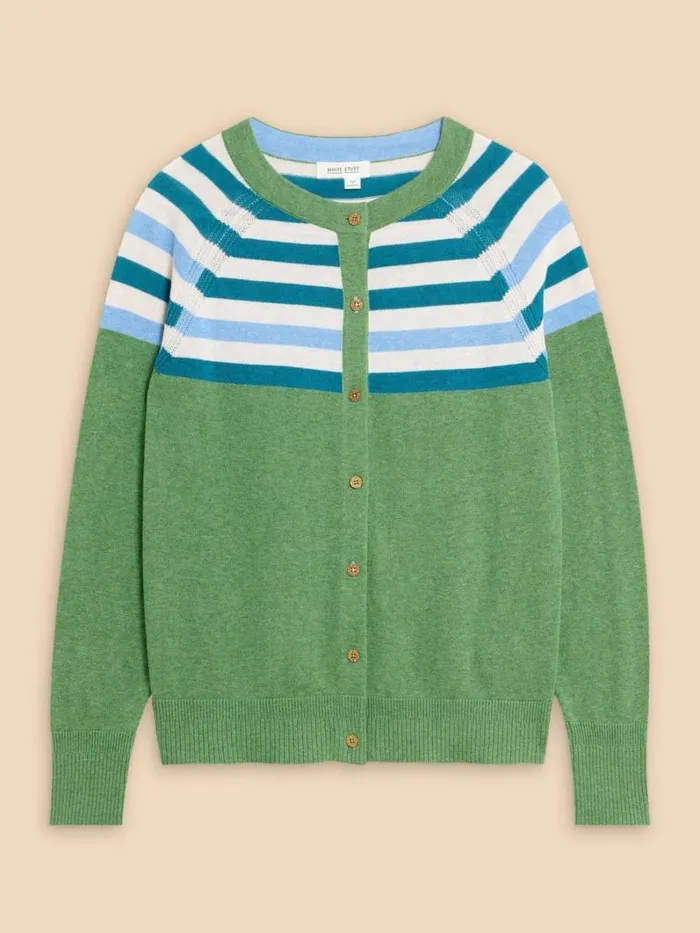 White Stuff KNITWEAR LULU KNIT CARDI Green Multi 8211 Women White Stuff KNITWEAR LULU KNIT CARDI Green Multi 8211 Women