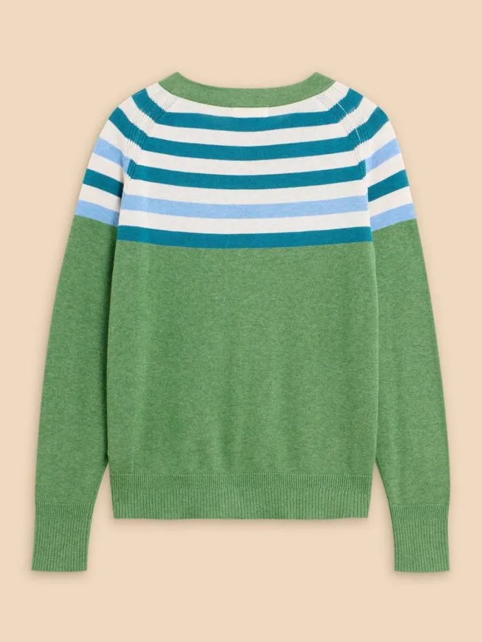 White Stuff KNITWEAR LULU KNIT CARDI Green Multi 8211 Women White Stuff KNITWEAR LULU KNIT CARDI Green Multi 8211 Women