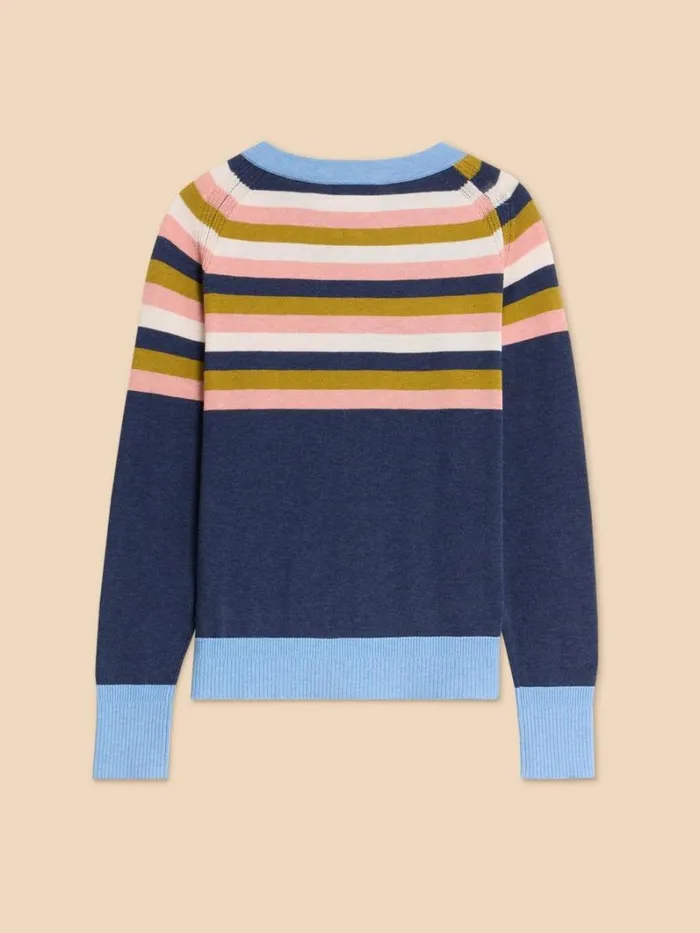 White Stuff KNITWEAR LULU KNIT CARDI Navy Multi 8211 Women White Stuff KNITWEAR LULU KNIT CARDI Navy Multi 8211 Women