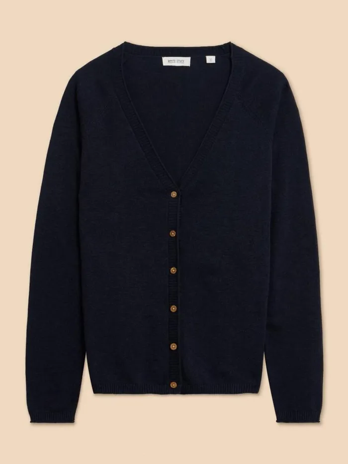 White Stuff KNITWEAR LUNA V NECK CARDI Dark Navy 8211 Women White Stuff KNITWEAR LUNA V NECK CARDI Dark Navy 8211 Women