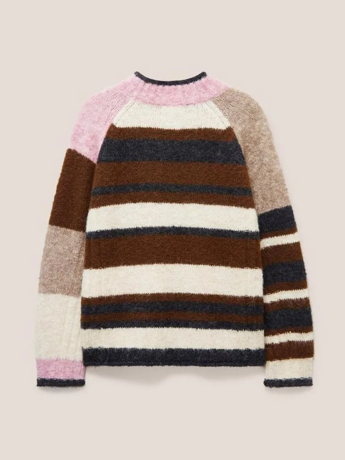 White Stuff KNITWEAR MEDWAY COLOURBLOCK JUMPER Natural Multi 8211 Women White Stuff KNITWEAR MEDWAY COLOURBLOCK JUMPER Natural Multi 8211 Women