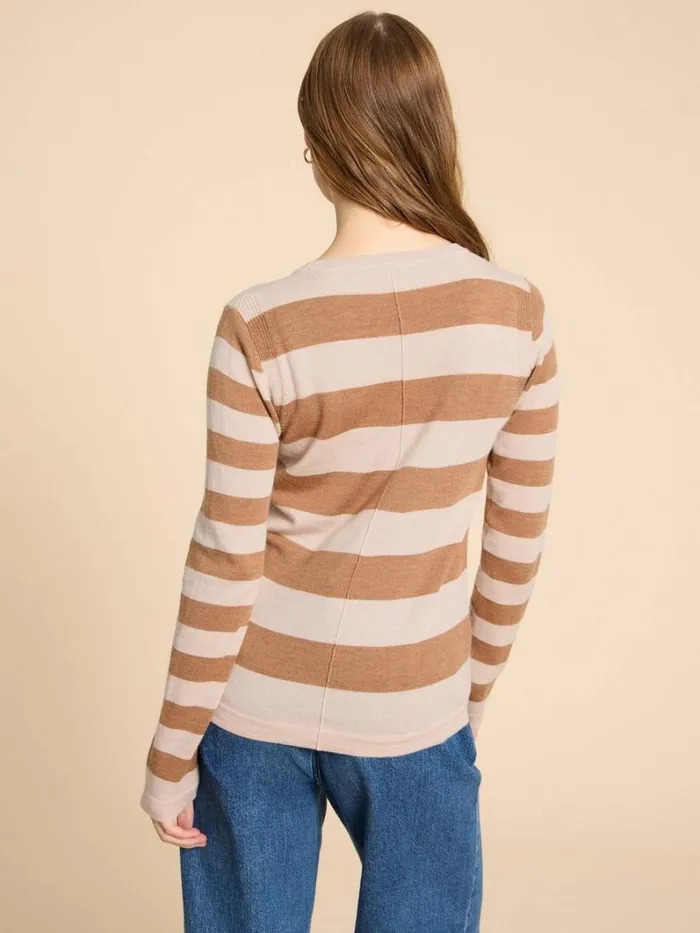 White Stuff KNITWEAR MERINO WOOL JUMPER Natural Multi 8211 Women White Stuff KNITWEAR MERINO WOOL JUMPER Natural Multi 8211 Women