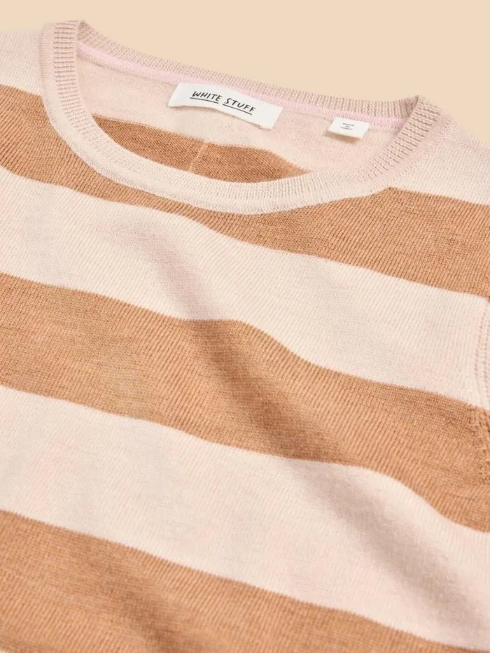 White Stuff KNITWEAR MERINO WOOL JUMPER Natural Multi 8211 Women White Stuff KNITWEAR MERINO WOOL JUMPER Natural Multi 8211 Women