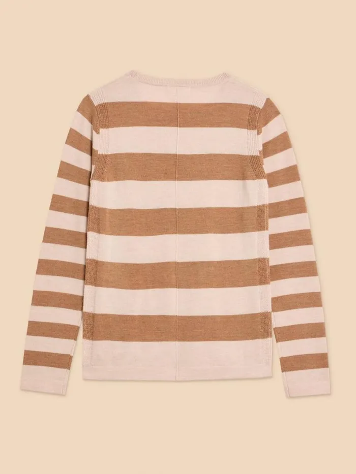 White Stuff KNITWEAR MERINO WOOL JUMPER Natural Multi 8211 Women White Stuff KNITWEAR MERINO WOOL JUMPER Natural Multi 8211 Women