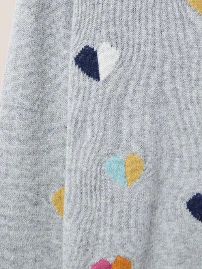 White Stuff KNITWEAR MULTI HEART JUMPER Grey Multi 8211 Women White Stuff KNITWEAR MULTI HEART JUMPER Grey Multi 8211 Women
