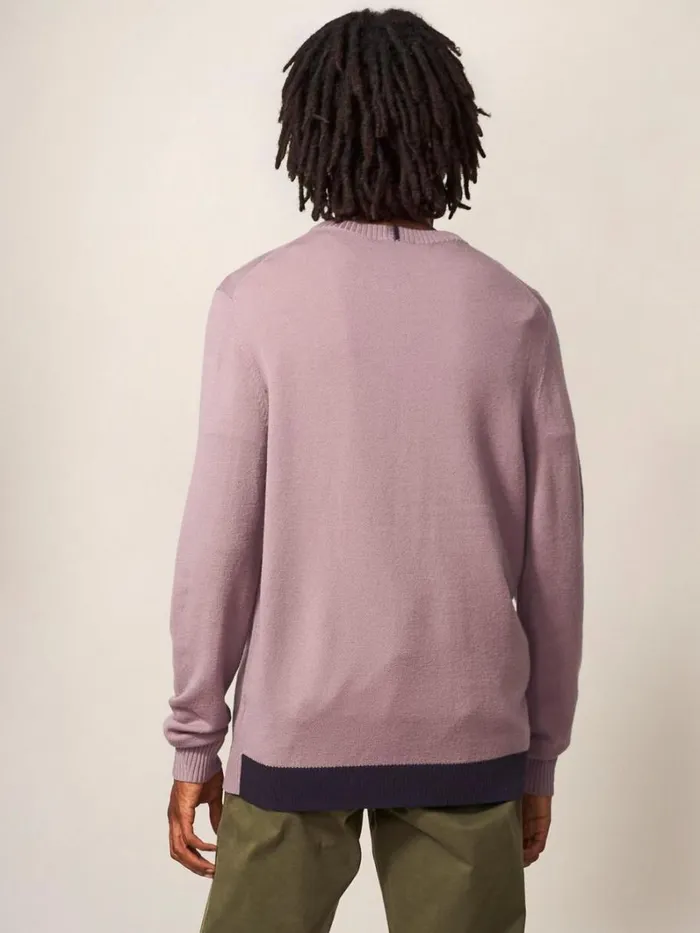 White Stuff KNITWEAR Newport Merino Crew Dusty Pink 8211 Men White Stuff KNITWEAR Newport Merino Crew Dusty Pink 8211 Men