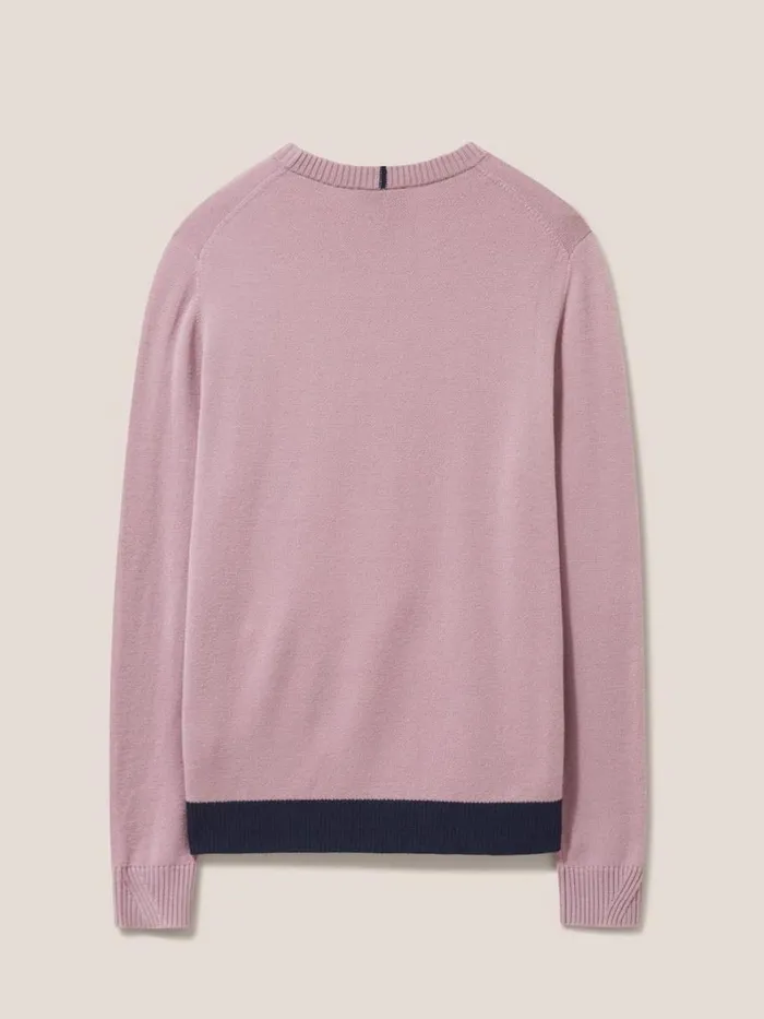 White Stuff KNITWEAR Newport Merino Crew Dusty Pink 8211 Men White Stuff KNITWEAR Newport Merino Crew Dusty Pink 8211 Men