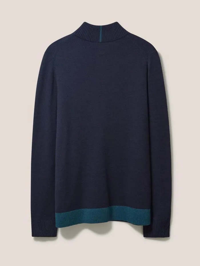 White Stuff KNITWEAR Newport Merino Funnel Dark Navy 8211 Men White Stuff KNITWEAR Newport Merino Funnel Dark Navy 8211 Men