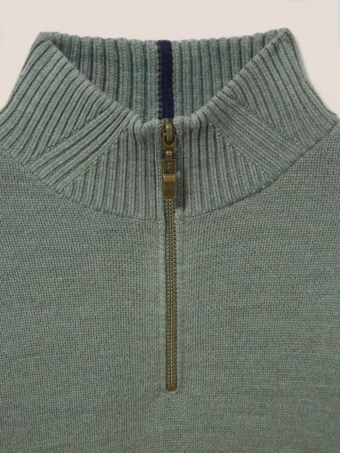 White Stuff KNITWEAR Newport Merino Funnel Dusty Green 8211 Men White Stuff KNITWEAR Newport Merino Funnel Dusty Green 8211 Men