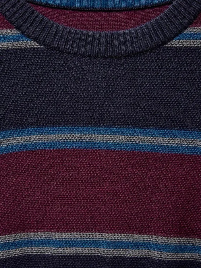 White Stuff KNITWEAR Newport Merino Stripe Crew Navy Multi 8211 Men White Stuff KNITWEAR Newport Merino Stripe Crew Navy Multi 8211 Men