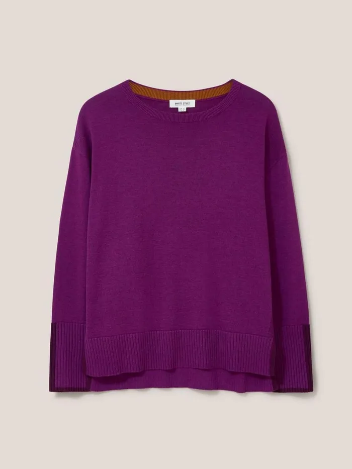 White Stuff KNITWEAR Olive Knitted Jumper Dark Pink 8211 Women White Stuff KNITWEAR Olive Knitted Jumper Dark Pink 8211 Women