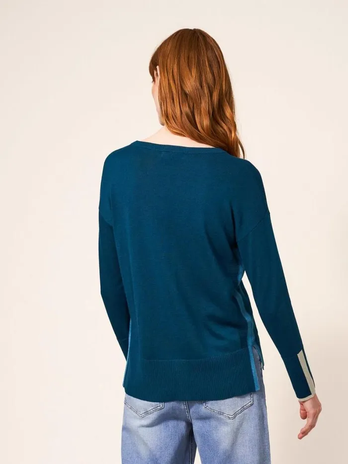 White Stuff KNITWEAR Olive Knitted Jumper Dk Teal 8211 Women White Stuff KNITWEAR Olive Knitted Jumper Dk Teal 8211 Women